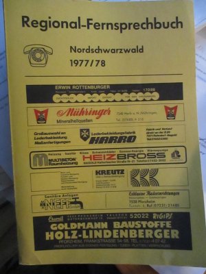 Regional-Fernsprechbuch Nordschwarzwald 1977/78