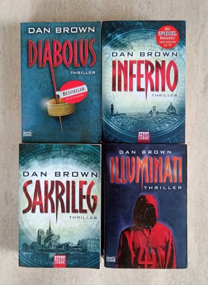 4 X Dan Brown - Diabolus + Inferno + Sakrileg + Illuminati