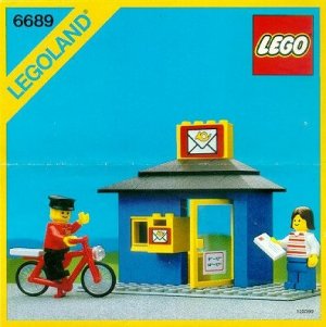 LEGO Legoland 6689 City Post Station von 1985 Postamt mit Original-Anleitung