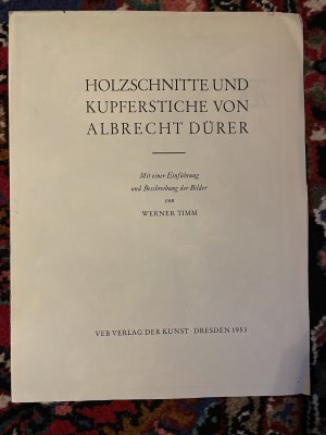 antiquarisches Buch – Werner Timm – Holzschnitte und Kupferstiche von Albrecht Dürer