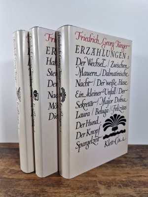 gebrauchtes Buch – Jünger, Friedrich G. – Werke. Werkausgabe in zwölf Bänden / Erzählungen 1-3