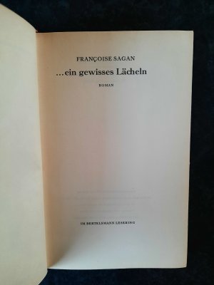 antiquarisches Buch – Françoise Sagan – ...ein gewisses Lächeln