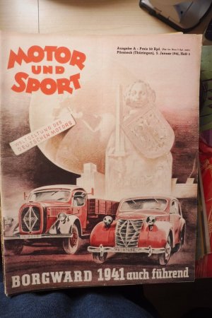 " Motor und Sport , das Motorblatt für Alle - Jahrgang 1941, 23 Hefte