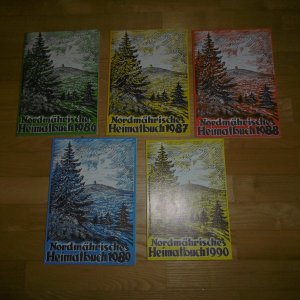 Nordmährisches Heimatbuch Jahrgänge 1986, 1987, 1988, 1989, 1990 - 5 Hefte