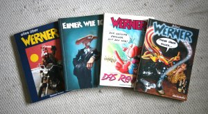 Werner: Konvolut von 4 Bänden zu Werner / Brösel (Hintergründe, Biographisches usw.): Alles über Werner / Das Rennen (Der größte Knaller seit Ben Hur) / […]