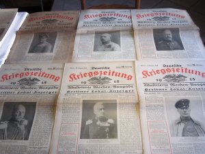 176 x Deutsche Kriegszeitung, Illustrierte Wochenausgabe 1914 - 1917