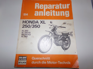 Original aus den 70er Jahren Honda XL 250 & 350 Reparaturanleitung