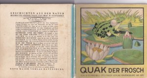 antiquarisches Buch – W.Schneebeli – Quak, der Frosch Erzählt und Gezeichnet von W. Schneebeli No.870