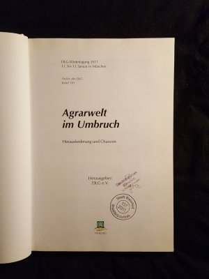 gebrauchtes Buch – Achim Schaffner – Agrarwelt im Umbruch - Herausforderung und Chancen