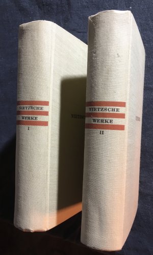 antiquarisches Buch – Friedrich Nietzsche – Nietzsche ausgewählte Werke in 2 Bänden Sammelband antiquarisch