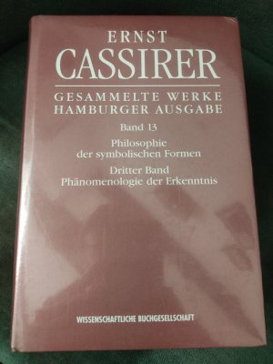 Bildtext: Gesammelte Werke Hamburger Ausgabe Band 13 von Ernst Cassirer