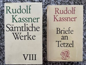 2 Bände):  1. Sämtliche Werke. VIII.  2. Briefe an Tetzel.