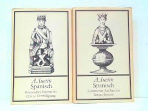 Konvolut von 2 Bänden! Spanisch. 1. Rubinstein-Aufbau bis Breyer-System. 2. Klassisches System bis Offene Verteidigung. Moderne Eröffnungstheorie 1 und […]