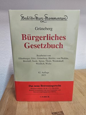 Grüneberg (ehem. Palandt) - Bürgerliches Gesetzbuch Kommentar