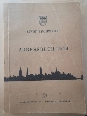 Stadt Eschwege Adressbuch 1949, Einwohnerbuch mit Stadtteil Niederhone