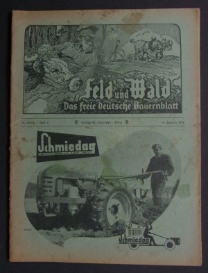 Feld und Wald Das freie deutsche Bauernblatt, Heft 2, 14. Januar 1955