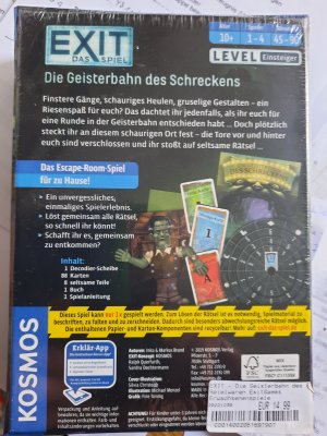 neues Spiel – EXIT Die Geisterbahn des Schreckens