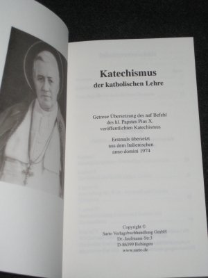 gebrauchtes Buch – Papst Pius X – Katechismus der katholischen Lehre des hl. Papst Pius X.