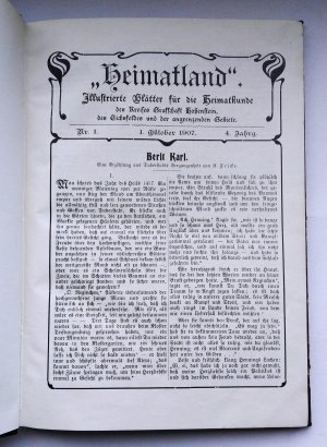 Heimatland. Illustrierte Blätter für die Heimatkunde des Kreises Grafschaft Hohenstein, des Eichsfeldes und der angrenzenden Gebiete, 4. Jahrgang, Nr. […]