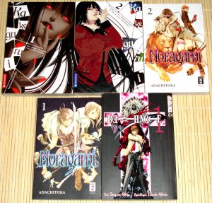 5x Manga: KAKEGURUI 1+2 / NORAGAMI 1+2 / DEATH NOTE 1