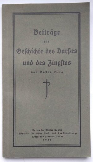 Beiträge zur Geschichte des Darßes und des Zingstes