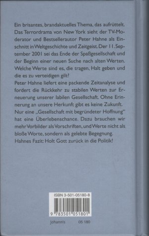 gebrauchtes Buch – Peter Hahne – Schluss mit lustig - Das Ende der Spaßgesellschaft