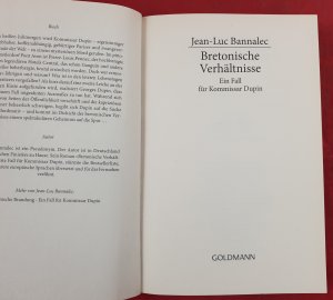 gebrauchtes Buch – Jean-Luc Bannalec – Bretonische Verhältnisse