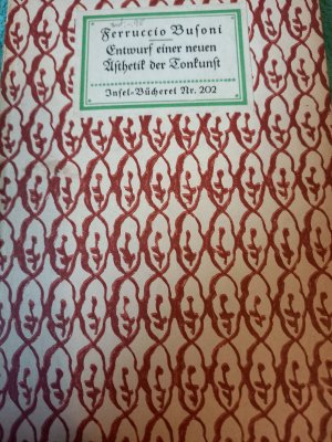 antiquarisches Buch – Ferruccio Busoni – Entwurf einer neuen Ästhetik der Tonkunst