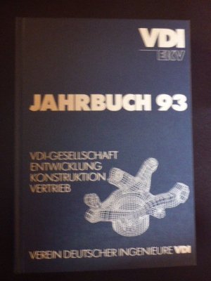 VDI Jahrbuch 93. VDI-Gesellschaft, Entwicklung, Konstruktion, Vertrieb.