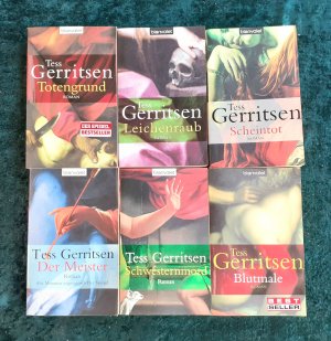 6 X Tess Gerritsen - Leichenraub + Scheintot + Totengrund + Blutmale + Der Meister + Schwesternmord