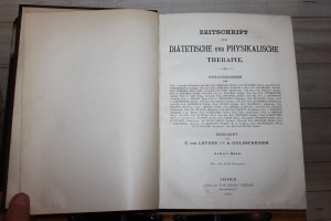 Zeitschrift für Diätische und Physikalische Therapie.7.+8. Band