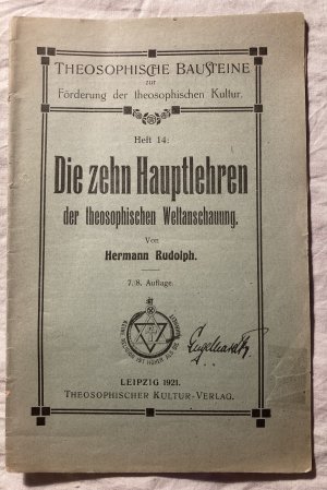 Die Zehn Hauptlehren der theosophischen Weltanschauung