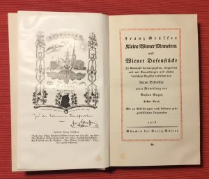 antiquarisches Buch – Franz Gräffer – Kleine Wiener Memoiren und Wiener Dosenstücke; Teil: Bd. 1. Denkwürdigkeiten aus Alt-Österreich ; 13