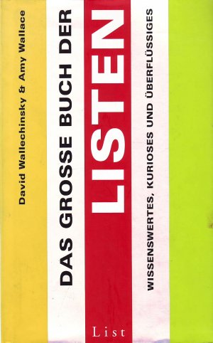 gebrauchtes Buch – Wallechinsky, David; Wallace – Das grosse Buch der Listen