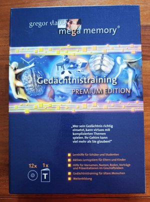 Mega memory Gedächtnistraining - Premium Edition, mit Begleitheft und 12 CDs