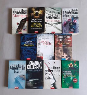 11 X Jonathan Kellermann - Mordgier + Im Sog der Angst + Post Mortem + Blutnacht + Monster + Todesmahl + Gnadentod + Exit + Tödliche Lektion + Wölfe und […]