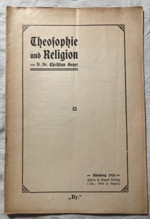 Theosophie und Religion