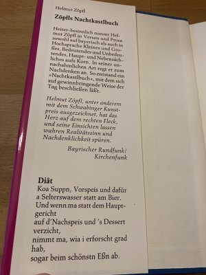 gebrauchtes Buch – Helmut Zöpfl – Zöpfls Nachtkastlbuch. *** m. Originalwidmung/ - signatur ***  *** Rarität ***