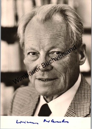 Autogrammkarte Willy Brandt Bundeskanzler