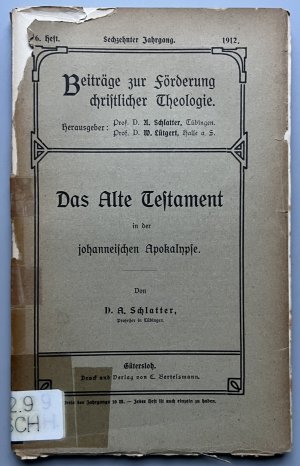 Das Alte Testament in der johanneischen Apokalypse