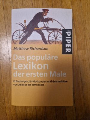 gebrauchtes Buch – Matthew Richardson – Das populäre Lexikon der ersten Male