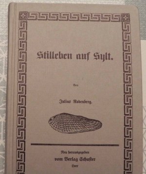 antiquarisches Buch – Julius Rodenberg – Stilleben auf Sylt