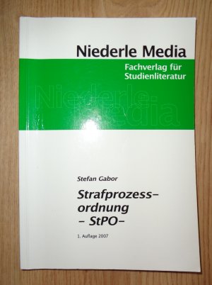 gebrauchtes Buch – Stefan Gabor – Strafprozessordnung - StPO