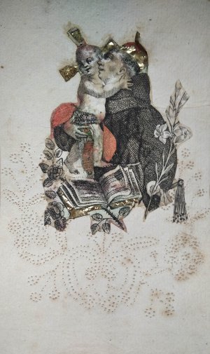 Der Heilige Antonius von Padua mit dem Jesuskind. Spickelbild