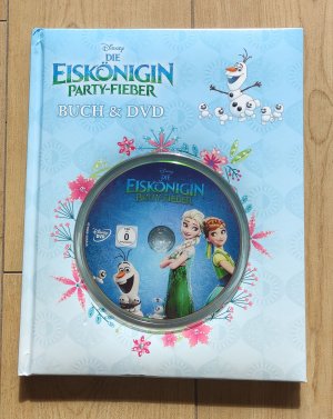 gebrauchtes Buch – Disney Die Eiskönigin - Party-Fieber - Buch & DVD