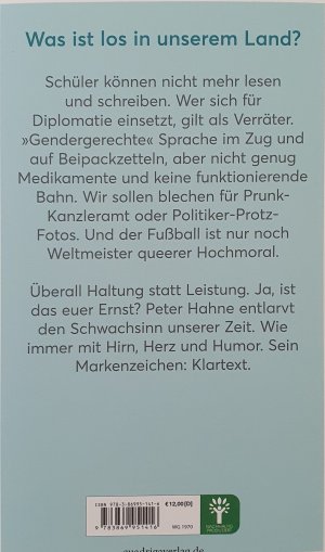 gebrauchtes Buch – Peter Hahne – Ist das euer Ernst?! - Aufstand gegen Idiotie und Ideologie