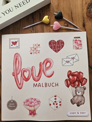 gebrauchtes Buch – Annie Malbücher – Love Malbuch