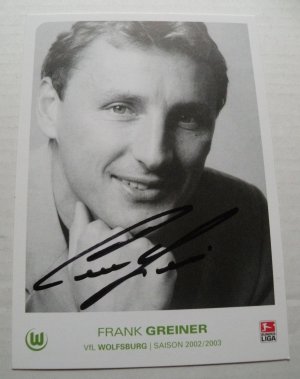 gebrauchtes Buch – Bundesliga – Autogrammkarte Frank Greiner 2002 2003 Vfl Wolfsburg