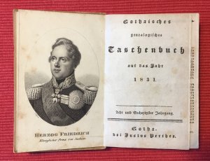 antiquarisches Buch – Gothaisches genealogisches Taschenbuch auf das Jahr 1831 - Acht und Sechszigster Jahrgang