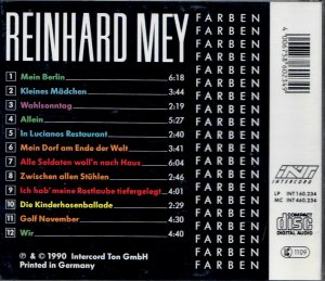 gebrauchter Tonträger – Reinhard Mey – Farben